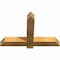 Ekena Millwork Eugene Rough Sawn Timber Gable Bracket, Western Red Cedar, 36"W x 24"H x 4"D x 4"F, 16/12 Pitch GBW036X24X0404EUG00RWR - alternate 3